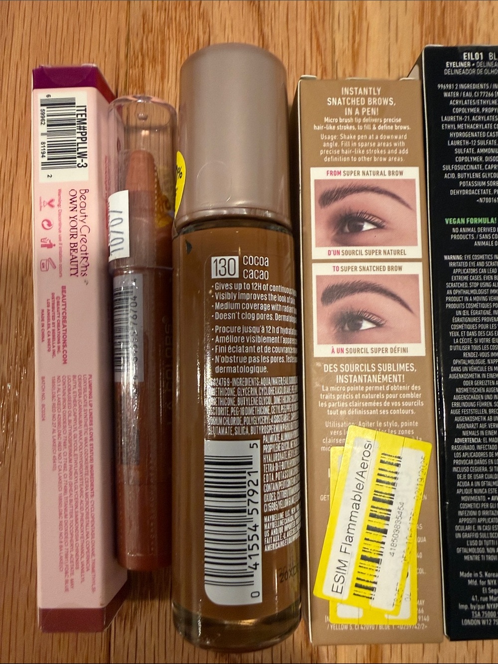 Assorted Women’s Makeup Bundle Set– Face Eyes & brows by NYX, e.l.f., Maybelline - Picture 6 of 7